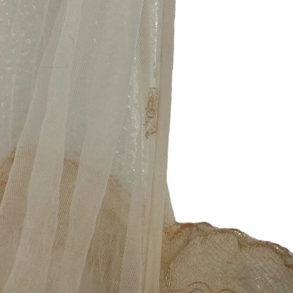 Vintage Vanity Fair Tricot Nylon Lace Nightgown Ivory Women's Size 34 - Picture 10 of 14
